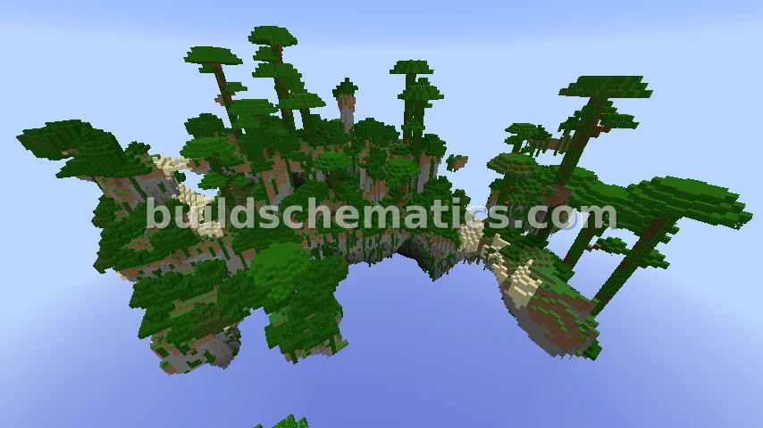 Floating Jungle Islands Cluster — view 2