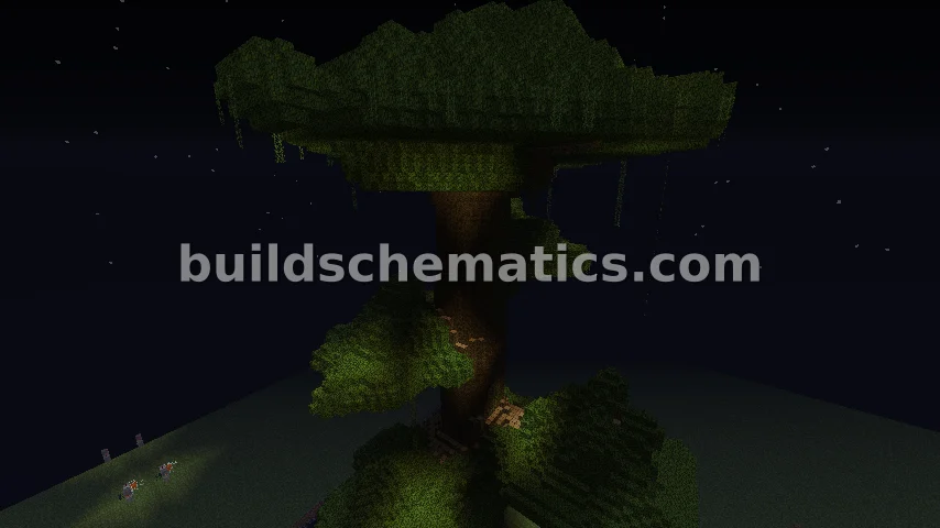 Massive Pixel Art Jungle Tree — view 2