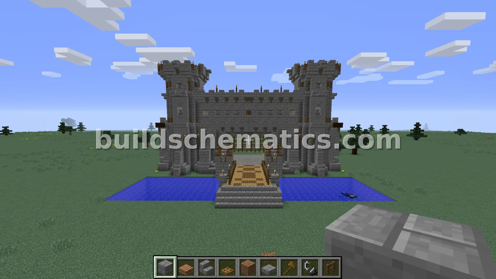 Medieval Castle Gatehouse Entrance — view 4