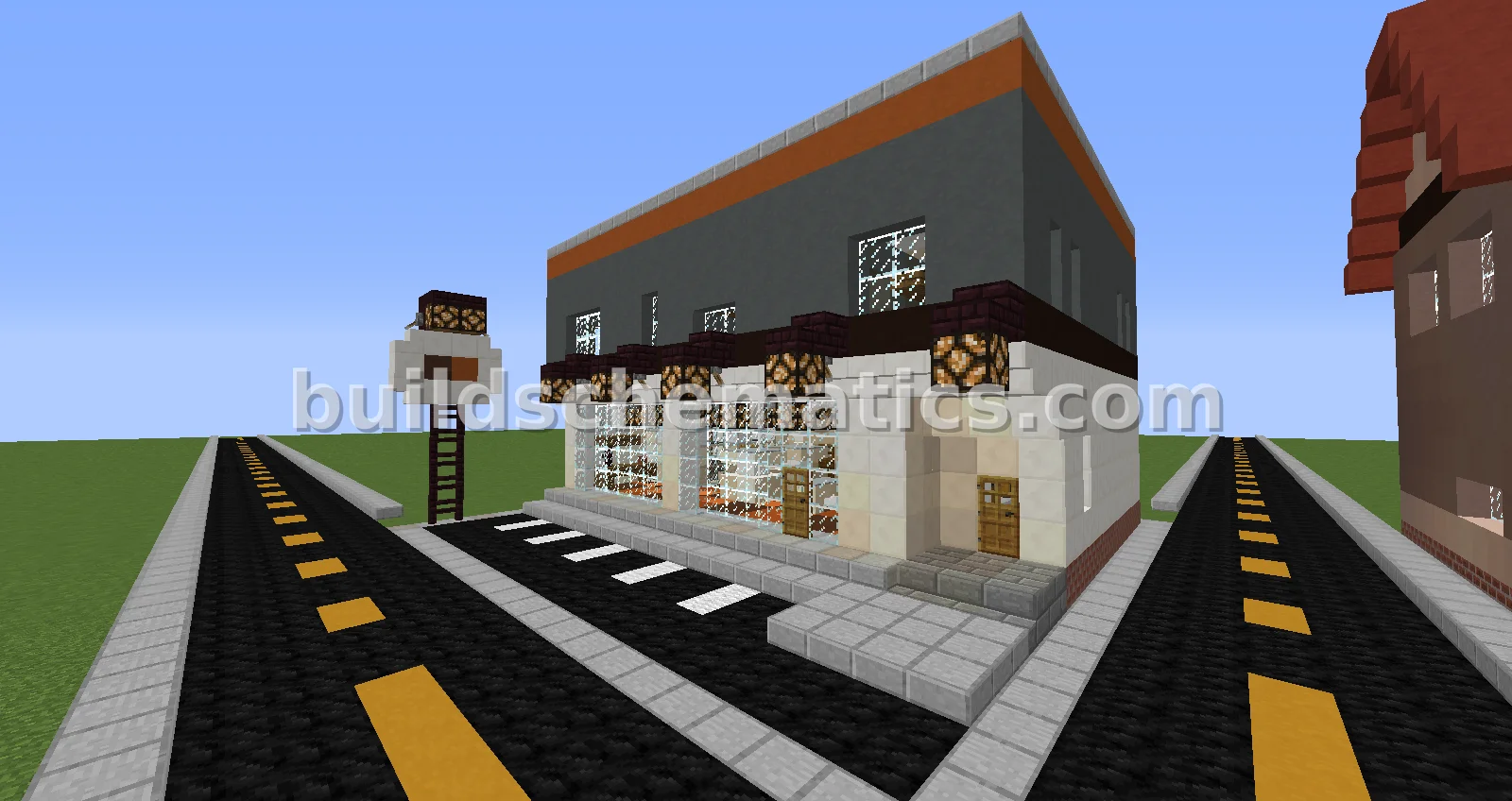 Modern Convenience Store with Apartments
