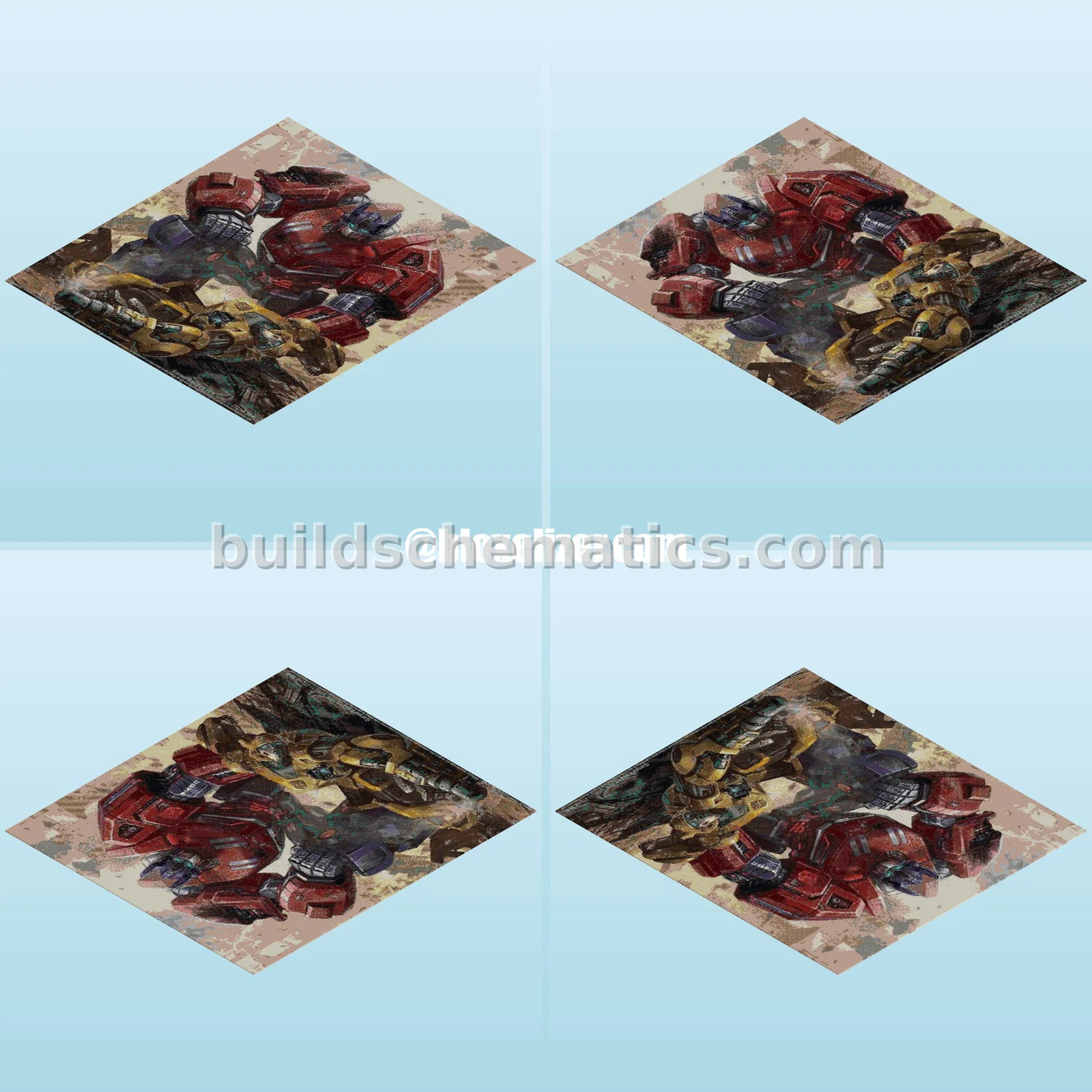 Cybertron War Poster Decoration