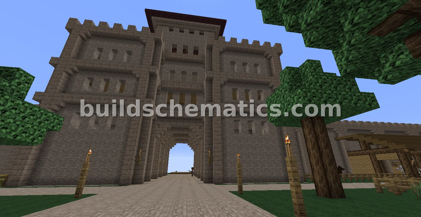Medieval Castle Gatehouse Structure