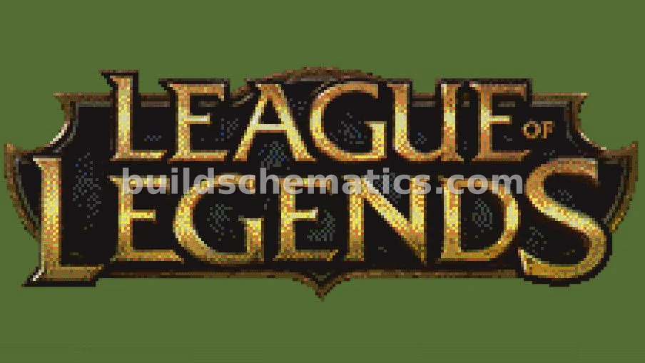 League of Legends Logo Pixel Art Build