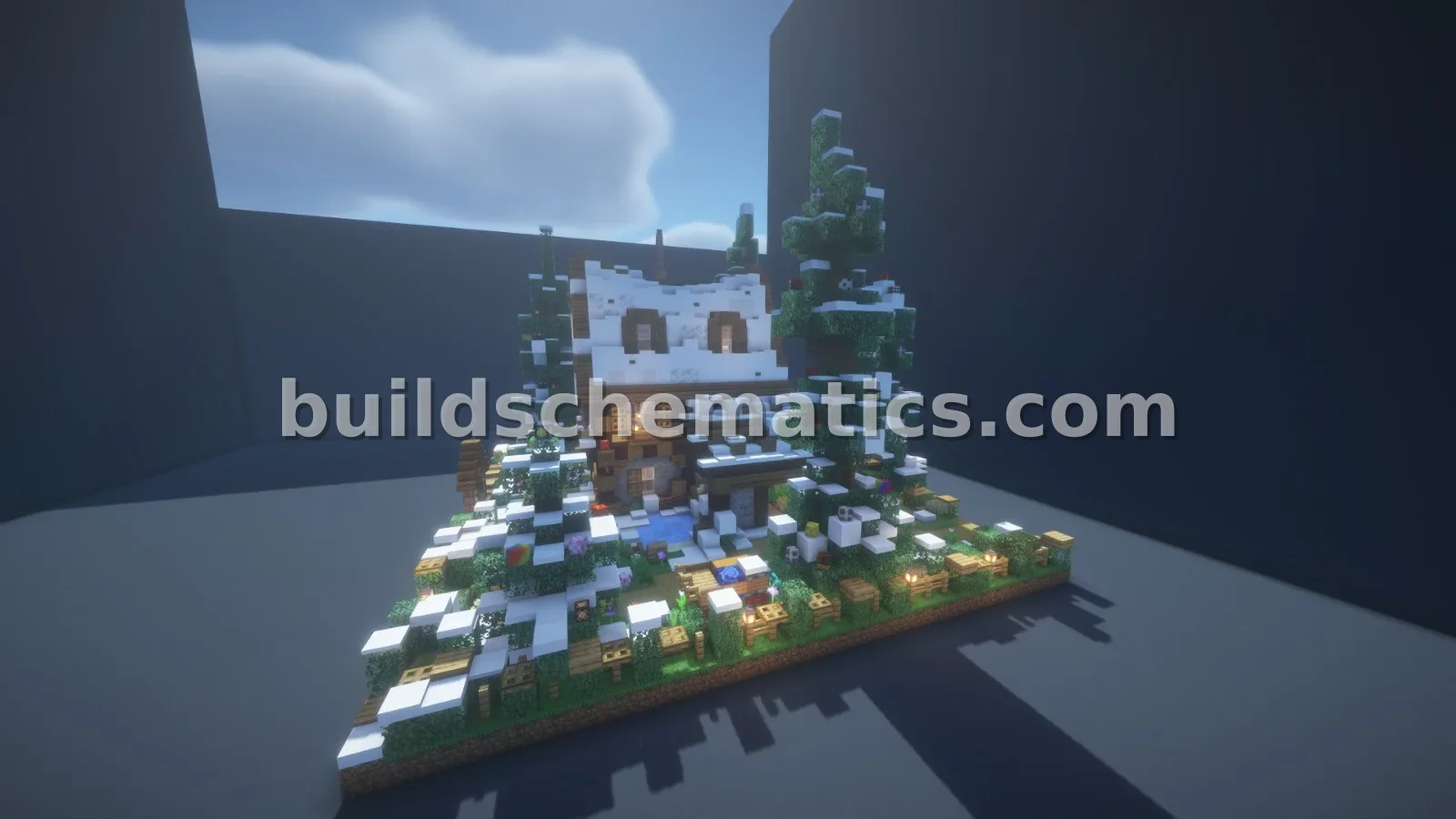 Christmas Winter Cabin Schematic