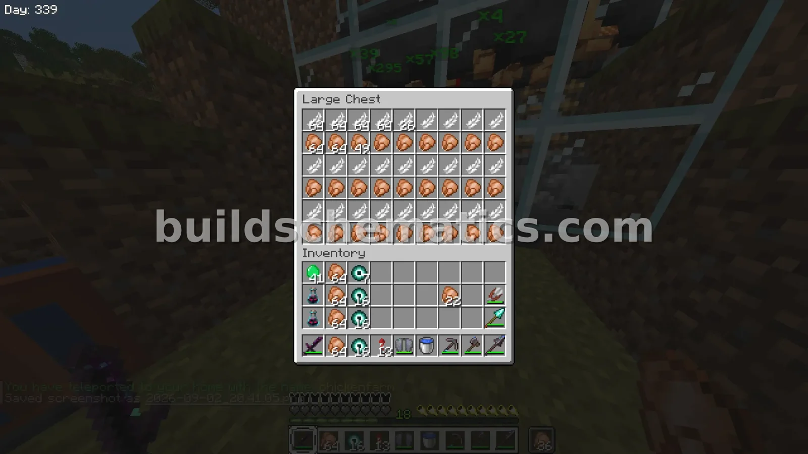 Chicken Farm With Minecart Collection