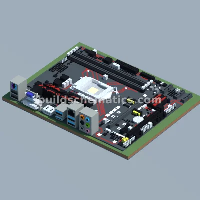 ASUS PRIME Intel Motherboard Pixel Art