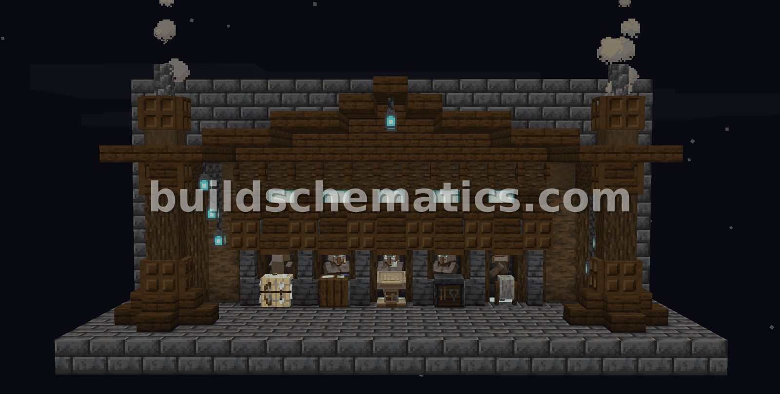 Dark Oak and Deeplate Trading Hall