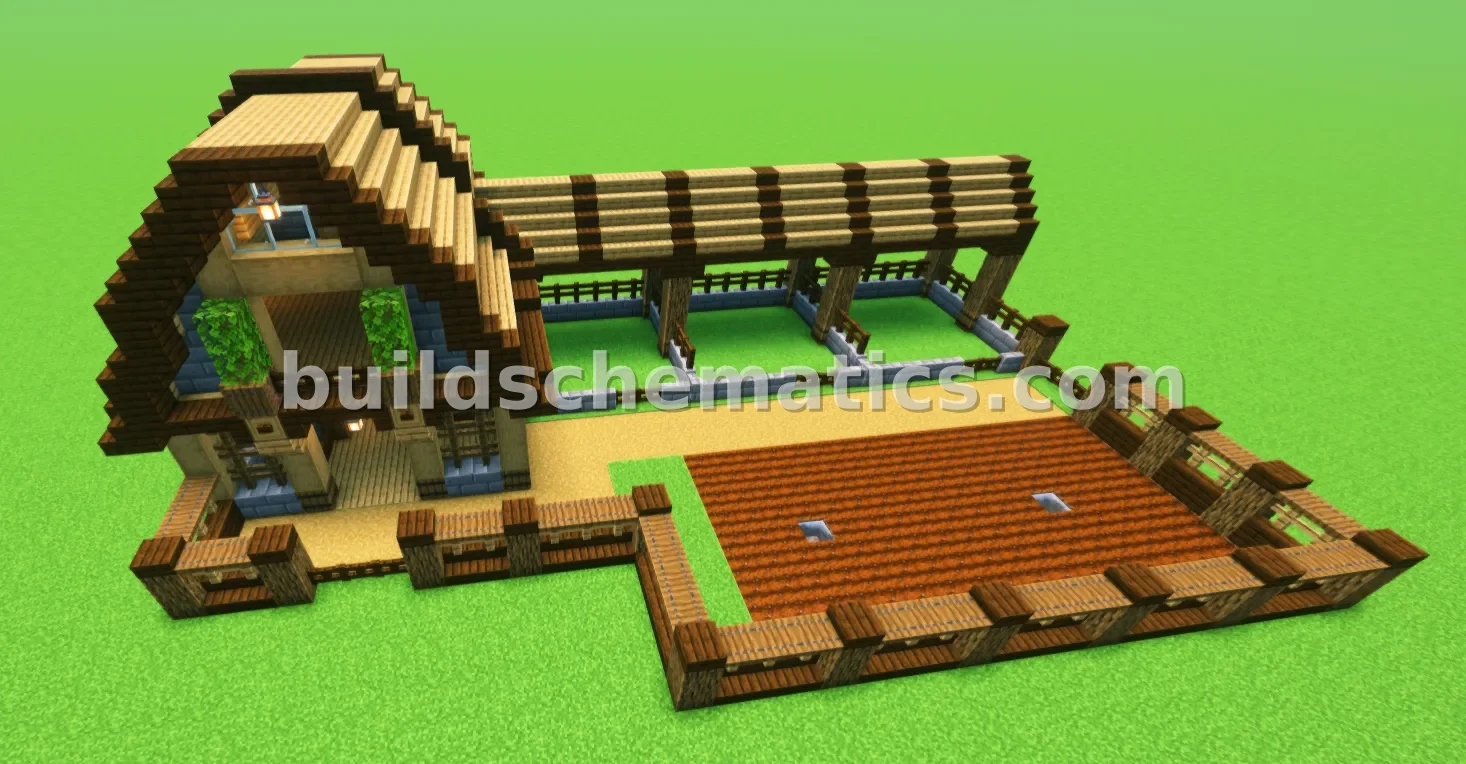 Early Game Barn House With Storage