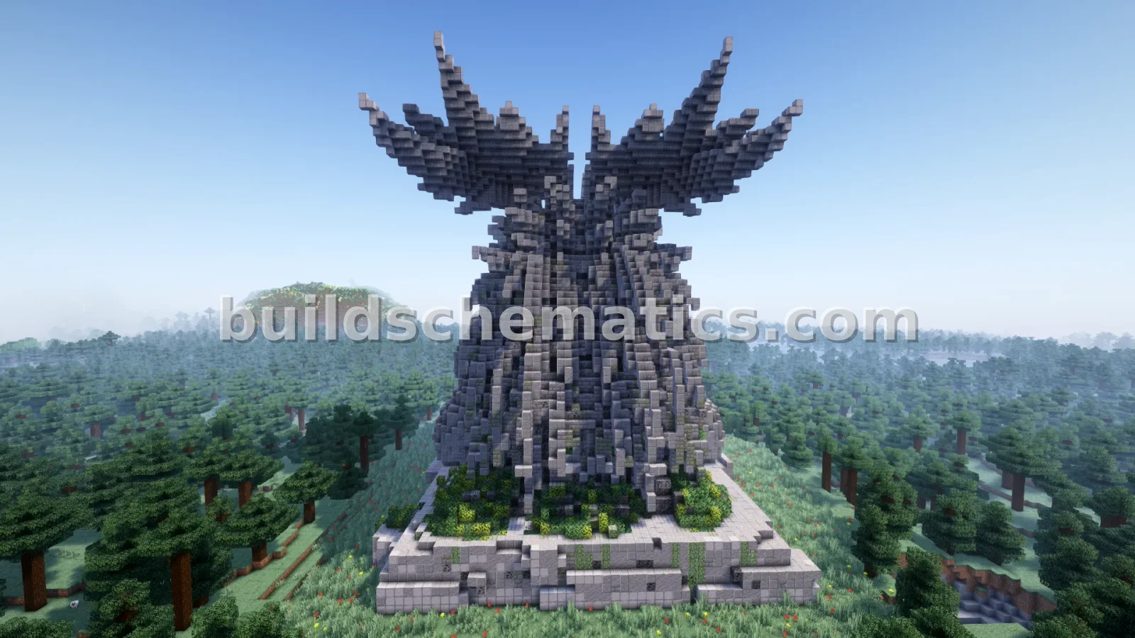 Ancient Dragon Nether Portal Statue Build — view 2