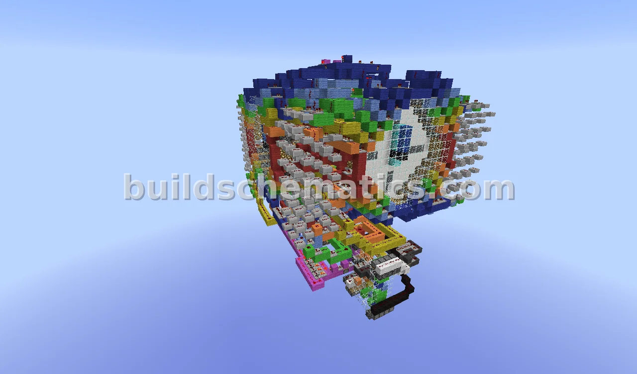 Analog Clock Tower Redstone Contraption — view 4