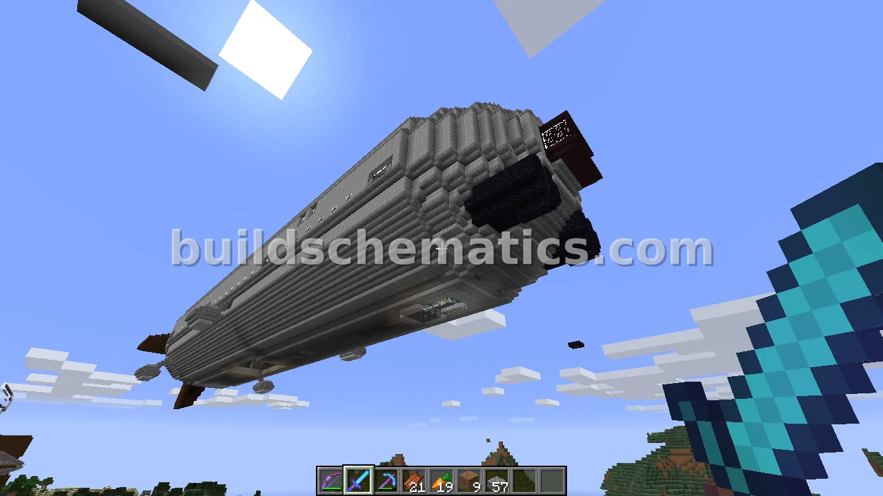 Behemoth Airship - Massive Zeppelin with Cannons