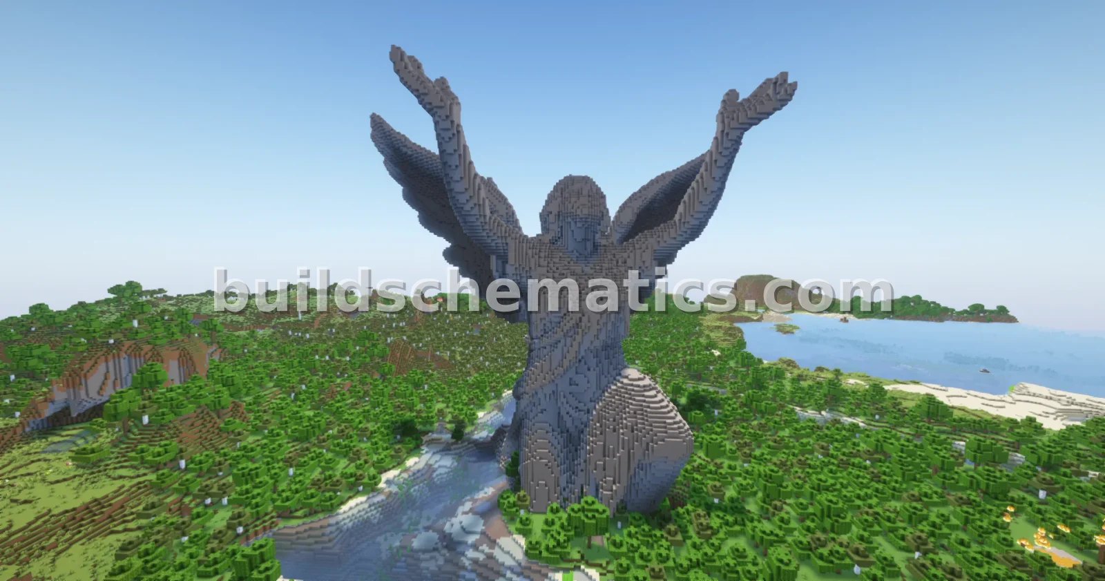 Worshiping Angel Statue — view 3