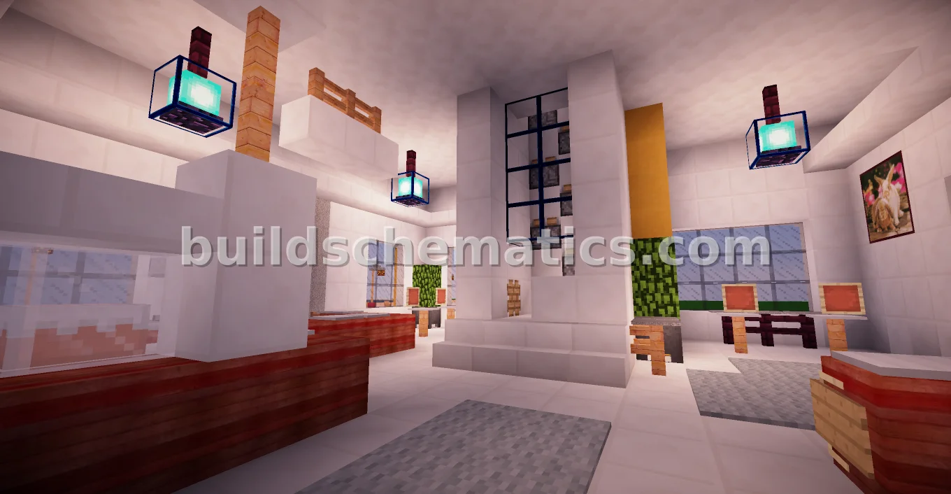 Modern Burger Cafe With Elevator — view 2