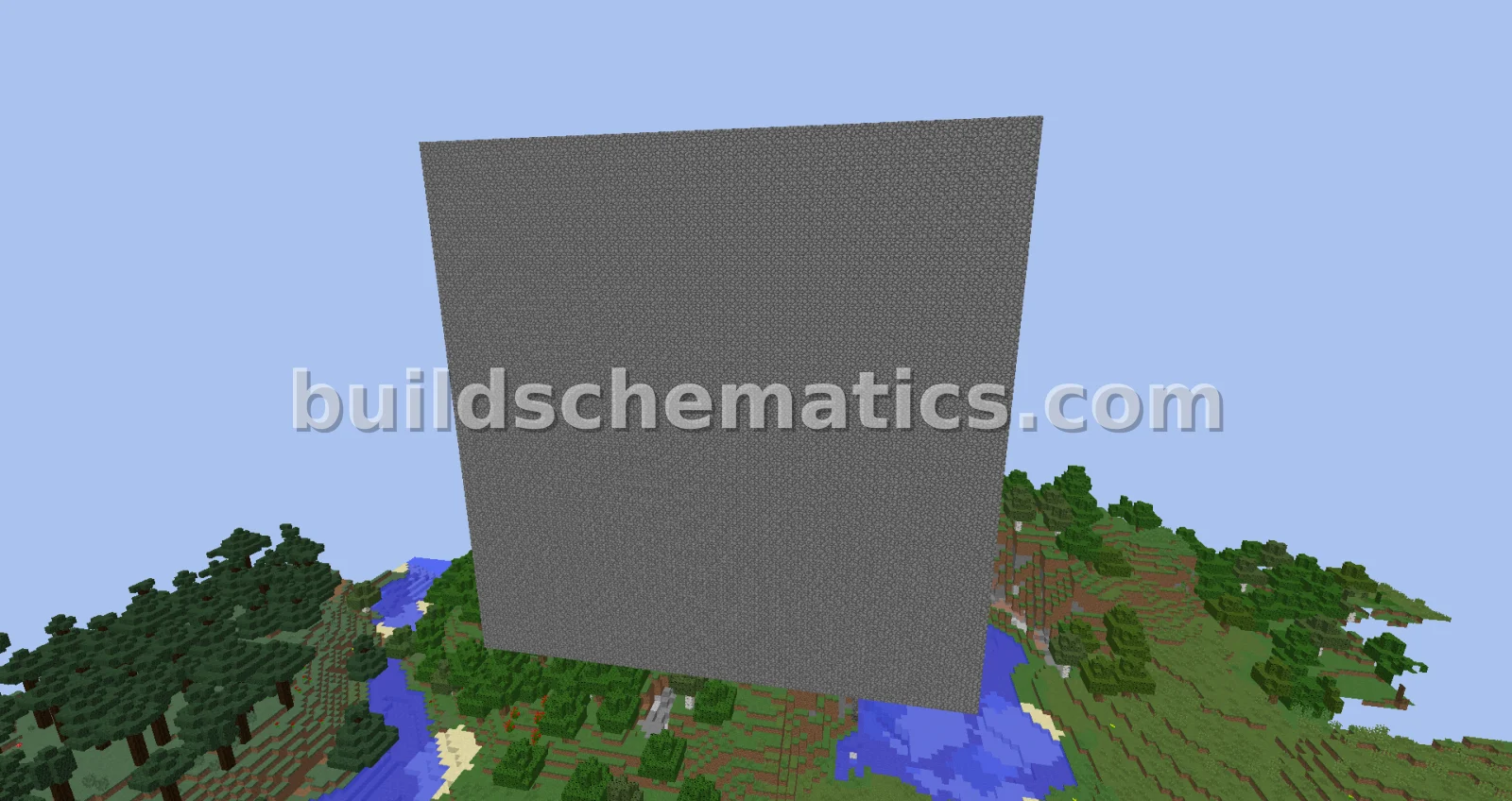 50x50 Cobblestone Filter Walls for Factions — view 2