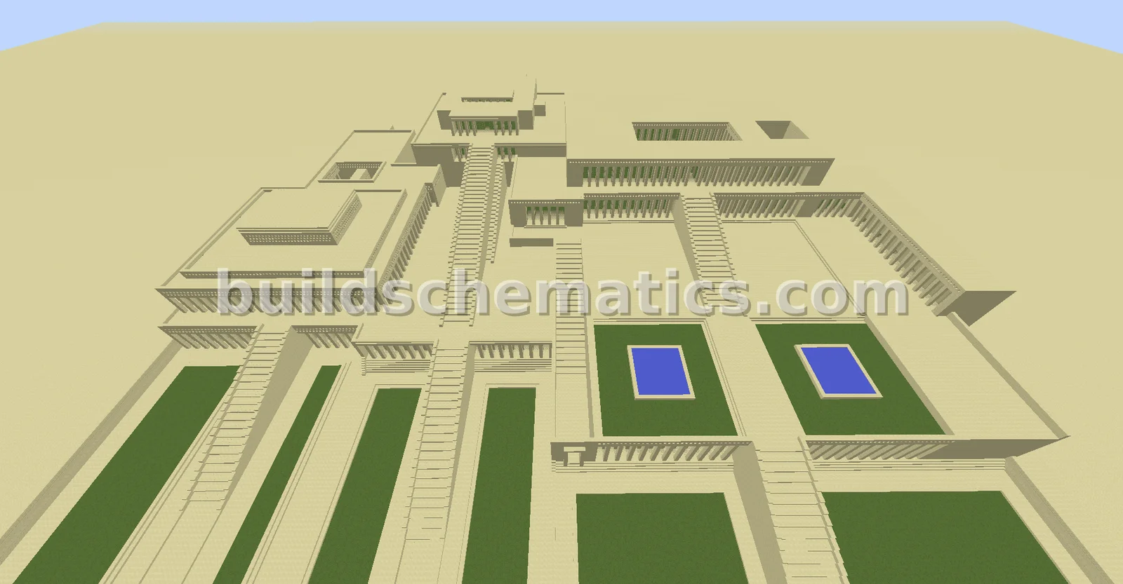 Ancient Egyptian Temple Complex — view 2