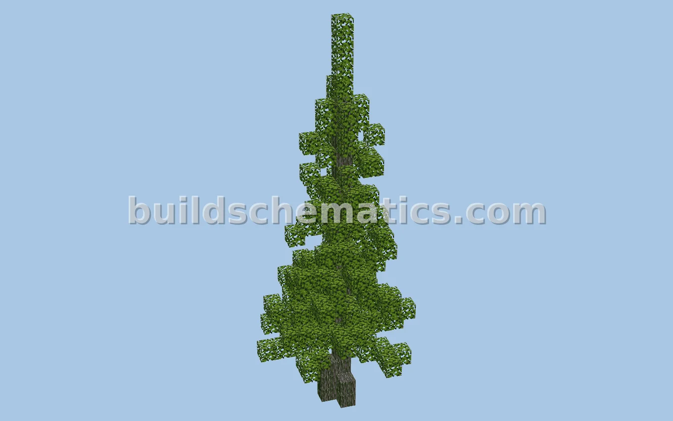 World Edit Pine Tree Build