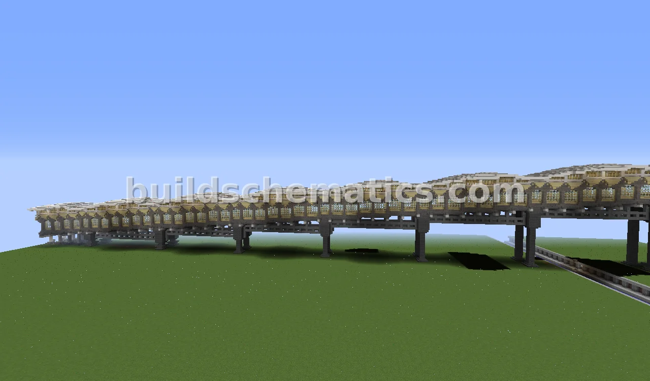 Decorative Elevated Train Tunnel
