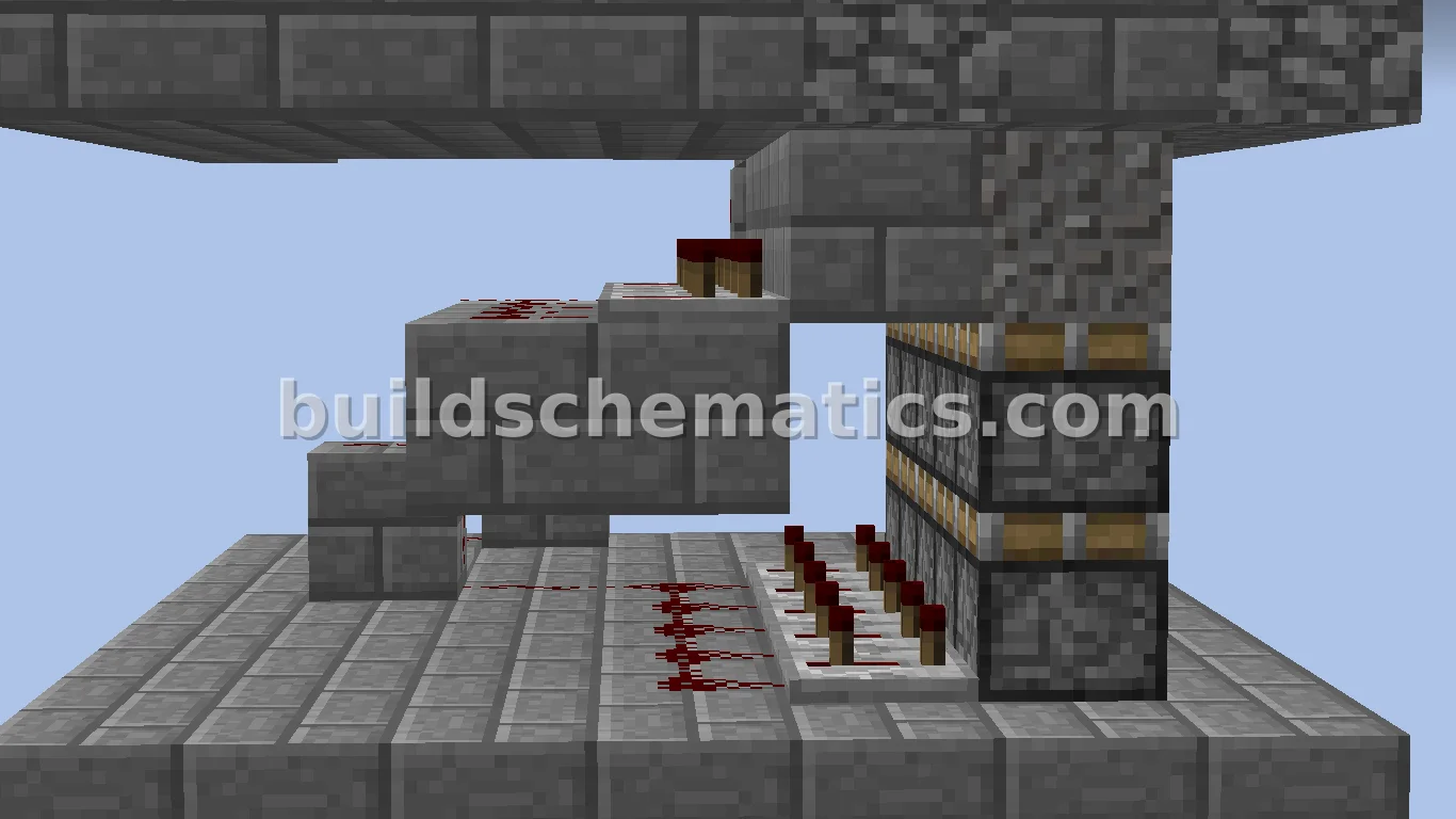 Compact Redstone Castle Gate — view 3
