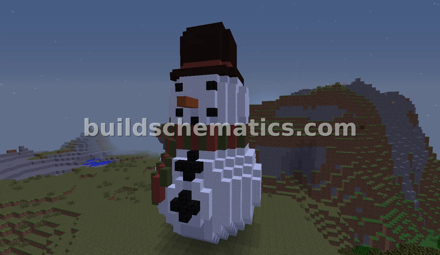 Hollow Snowman Decoration with Hat