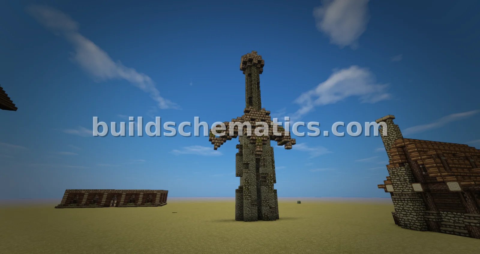 Giant Ancient Sword Structure