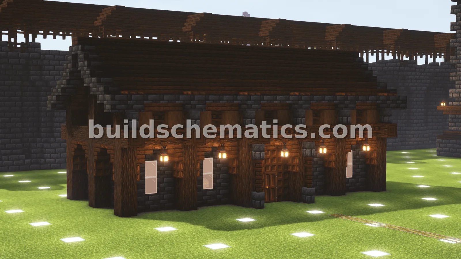 Dark Oak Deepslate Trading Hall — view 2