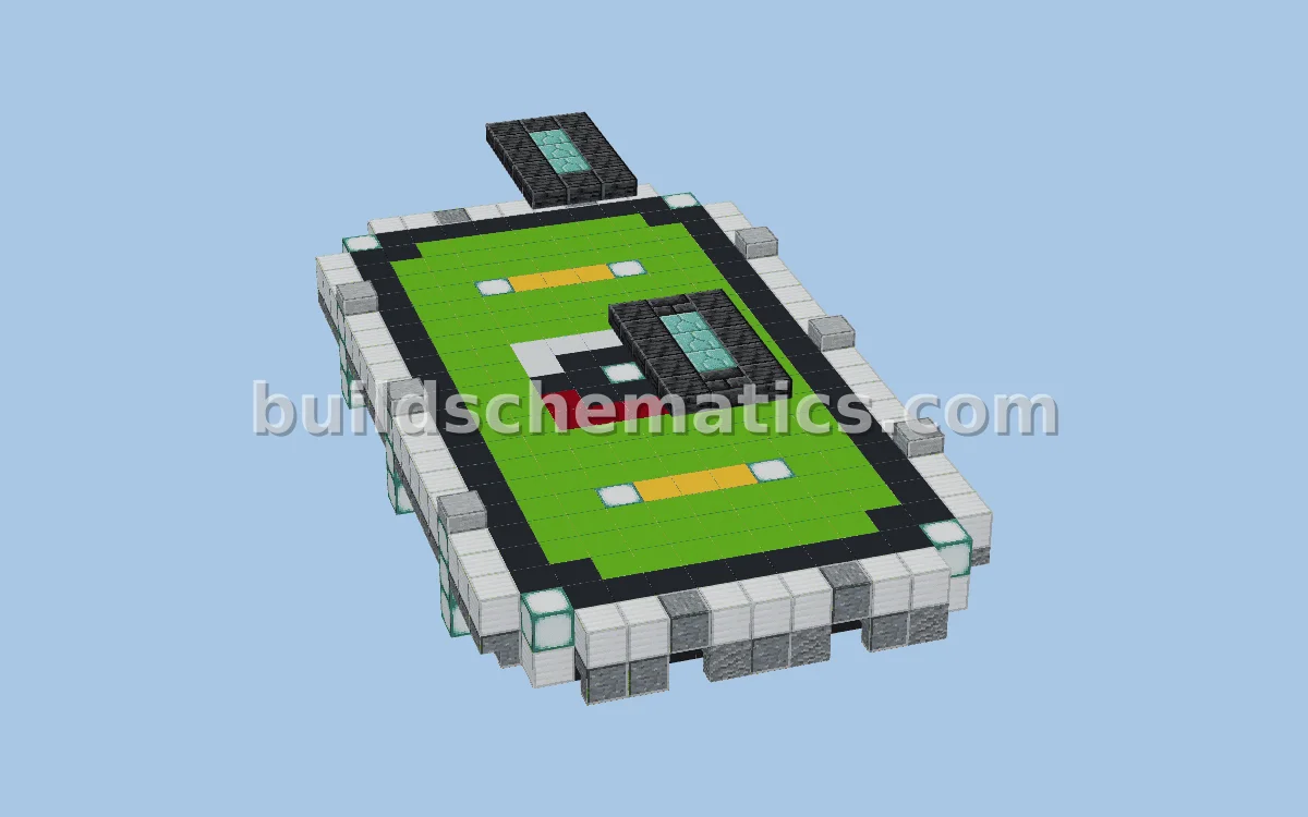 Pokemon Stadium Arena Minecraft Build