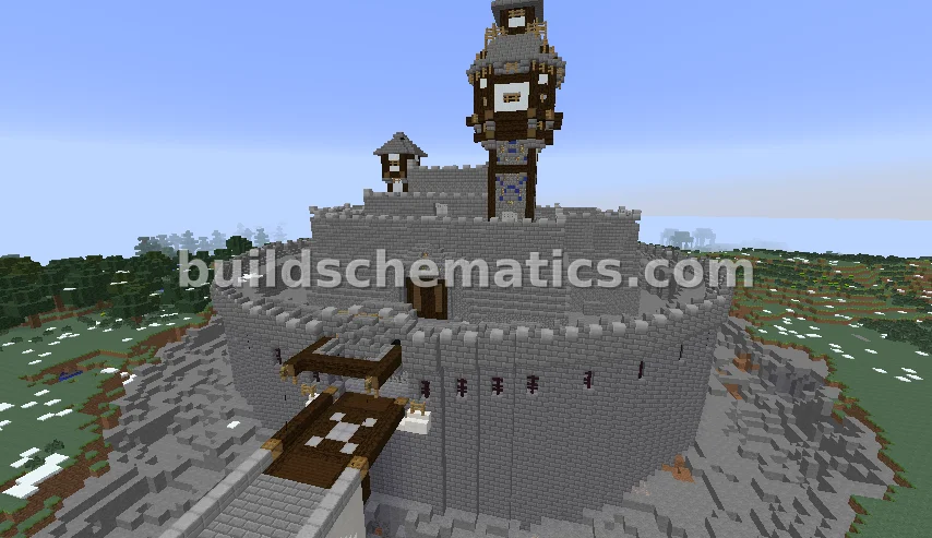 Large Medieval Round Castle Structure