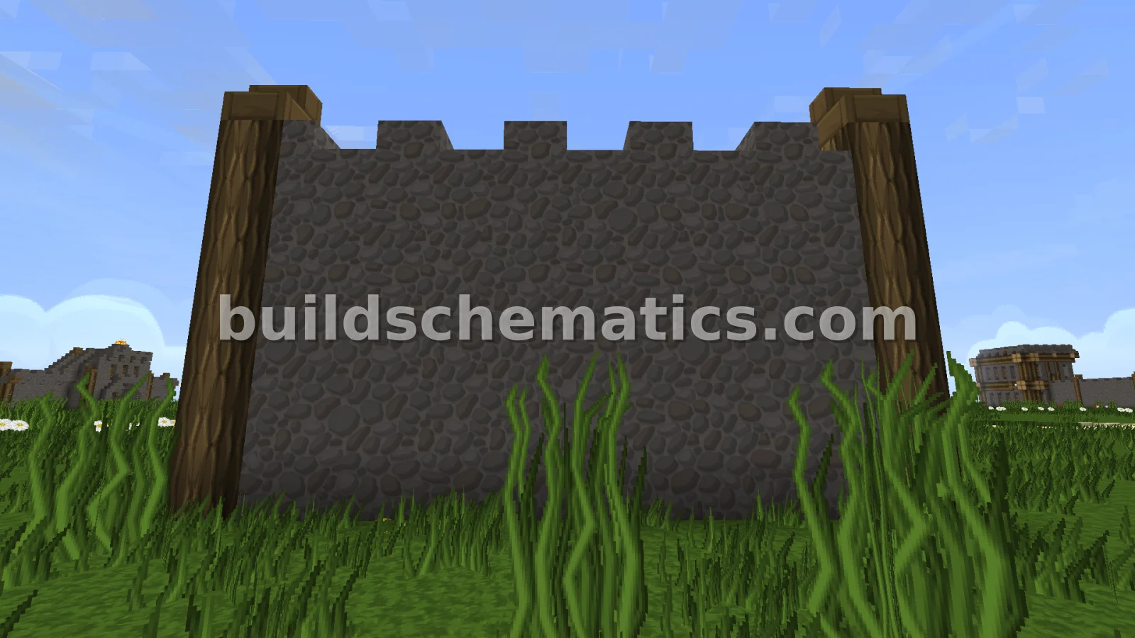 Basic Village Wall Segment — view 2