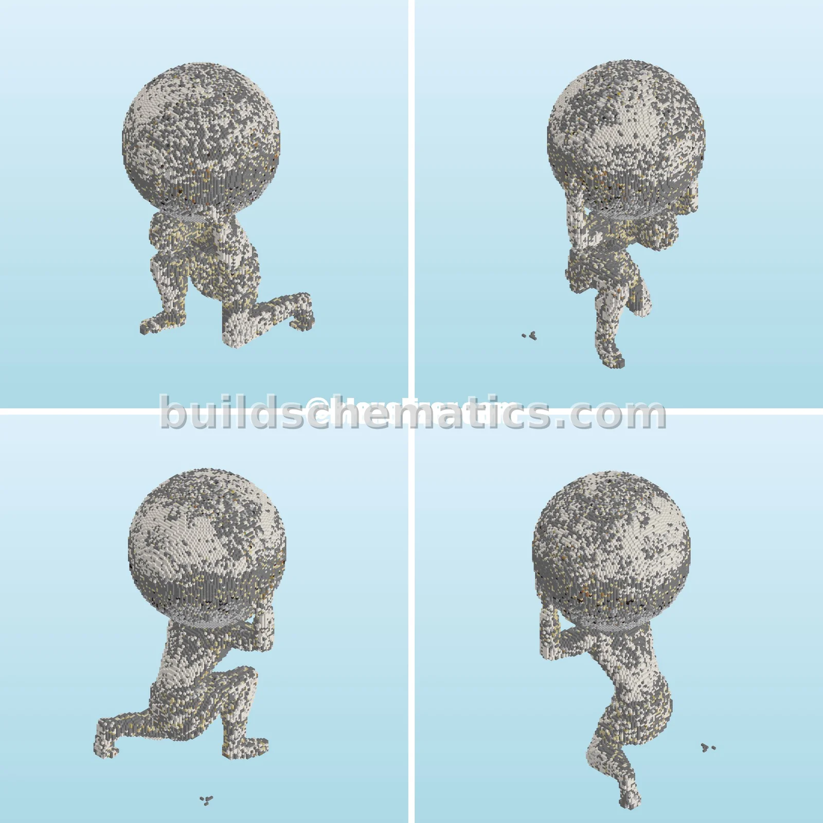 Atlas Holding the World Statue