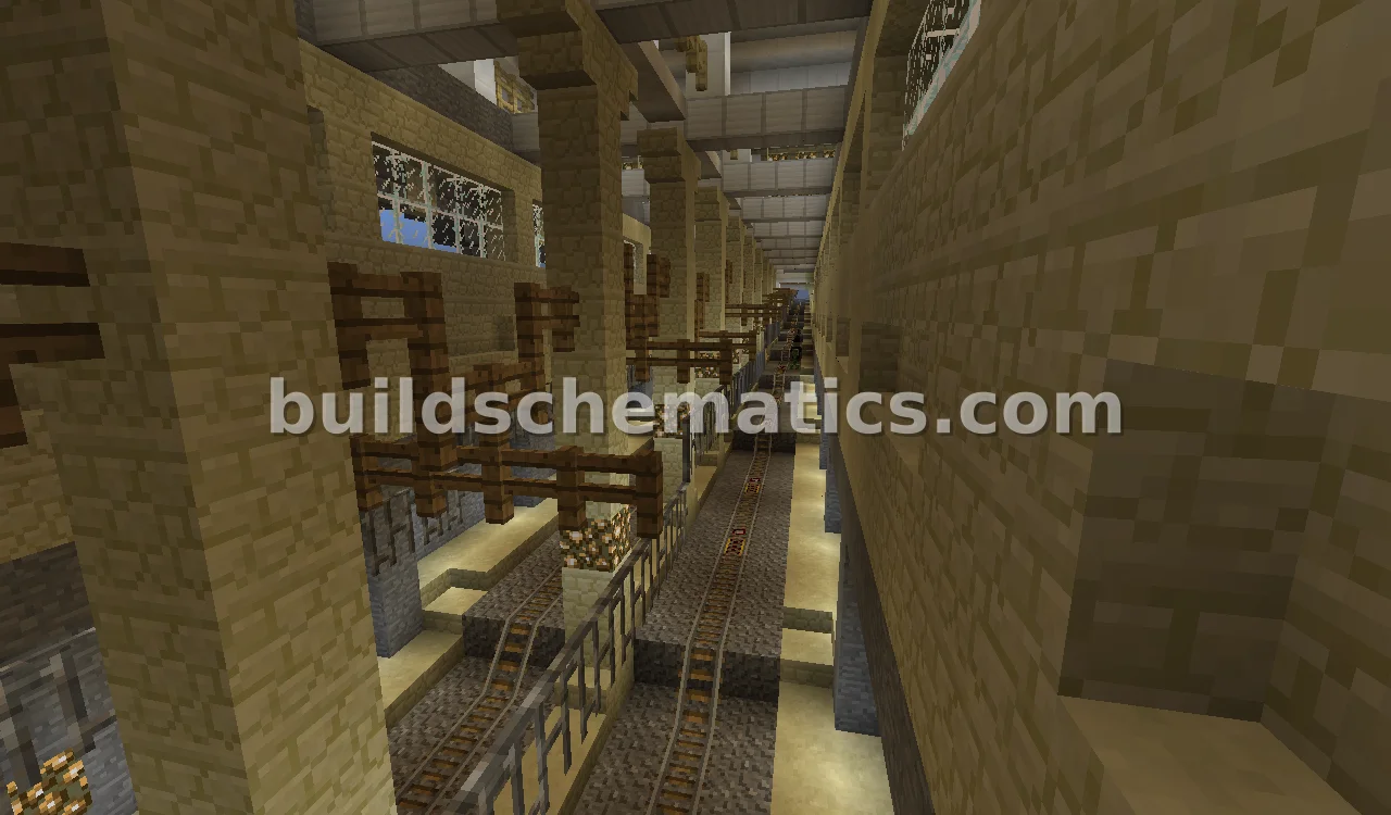 Decorative Elevated Train Tunnel — view 3