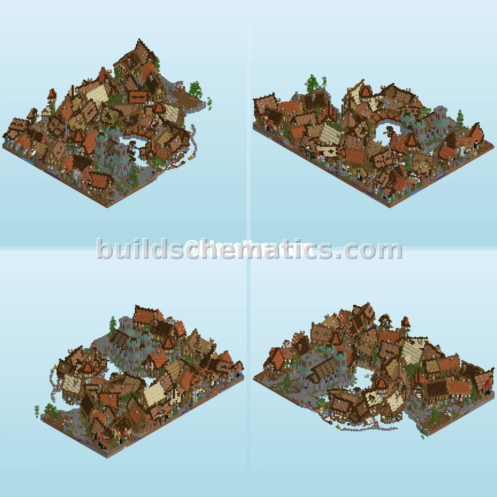 Medieval Village - 48,165 Blocks