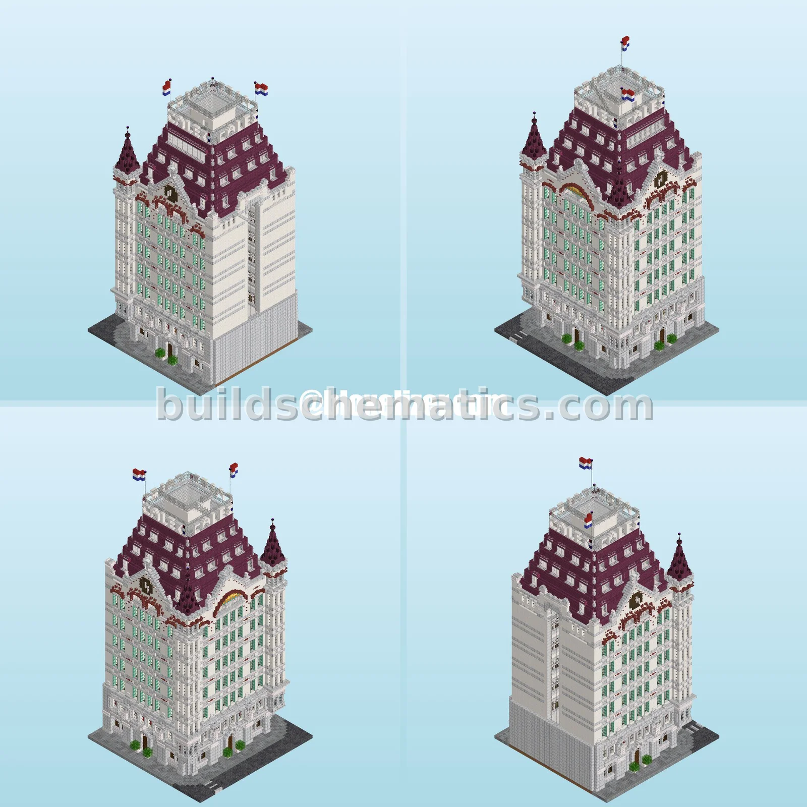 Elegant White Tower - 42k Blocks