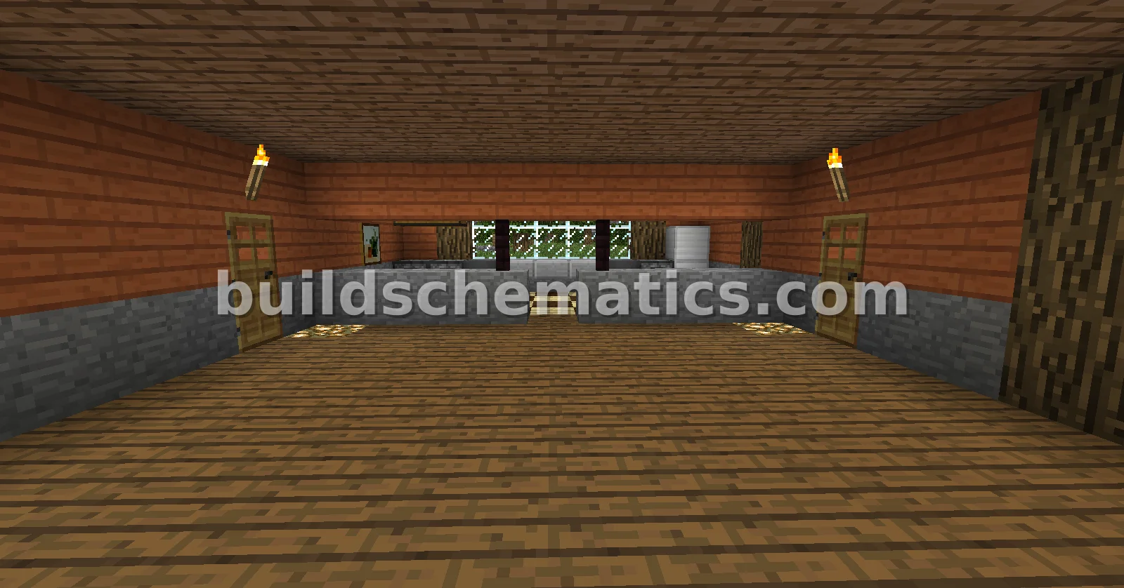 Rustic Wood and Stone House with Watchtower — view 3