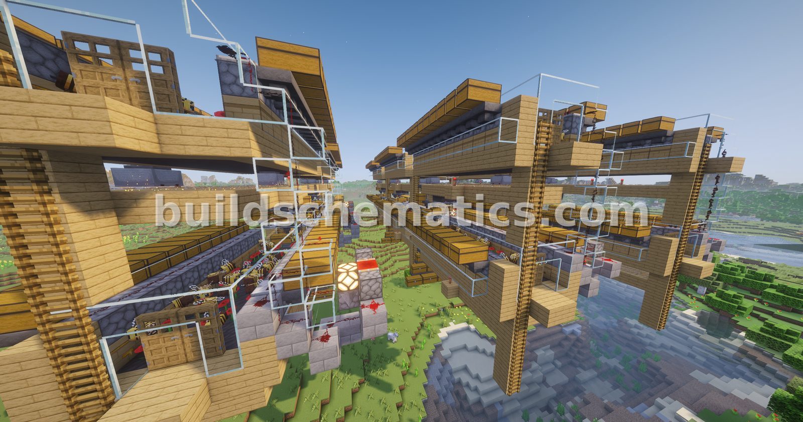 3×3 Chunk Bee Farm 10k Honeycomb/Hr — view 5