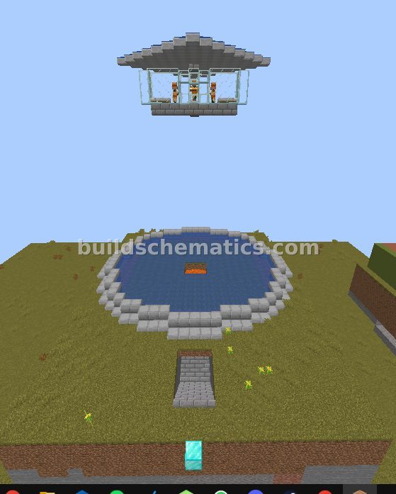 Simple Iron Farm Schematic