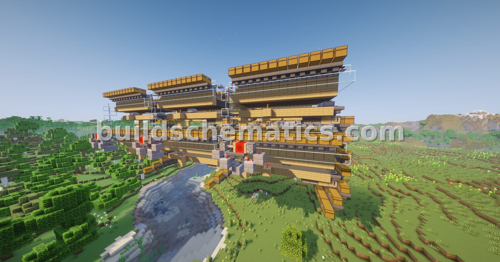 3×3 Chunk Bee Farm 10k Honeycomb/Hr — view 3
