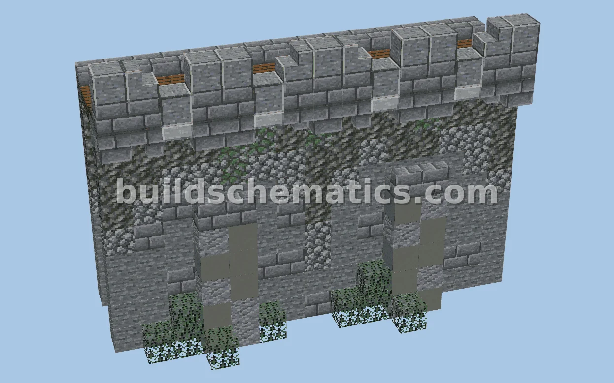 Medium Straight Wall Castle Pack Structure