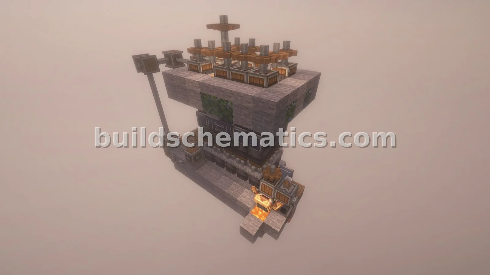 Simple Iron Farm - Stone & Chute Design — view 5