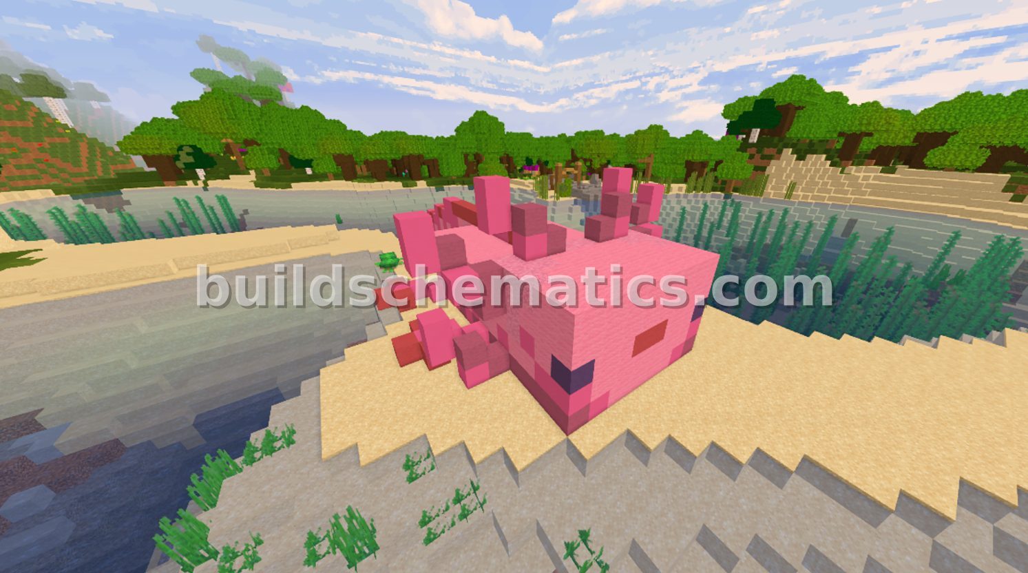 Giant Axolotl Statue