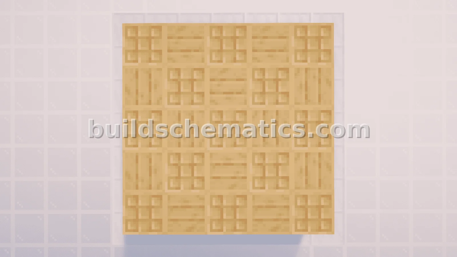 Chiseled Bookshelf Honeycomb Floor Design