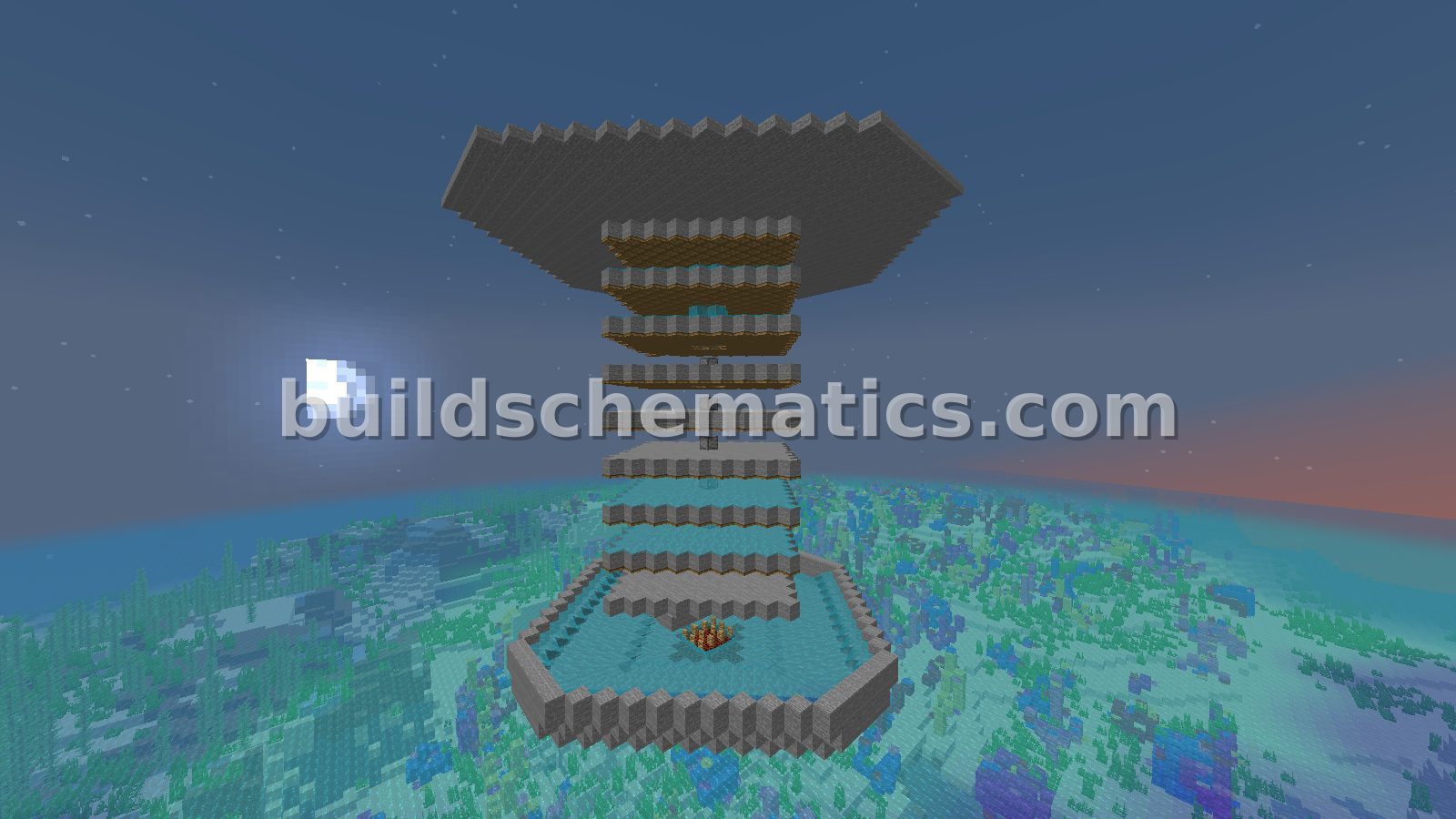 Shulkercraft Gunpowder Farm Schematic