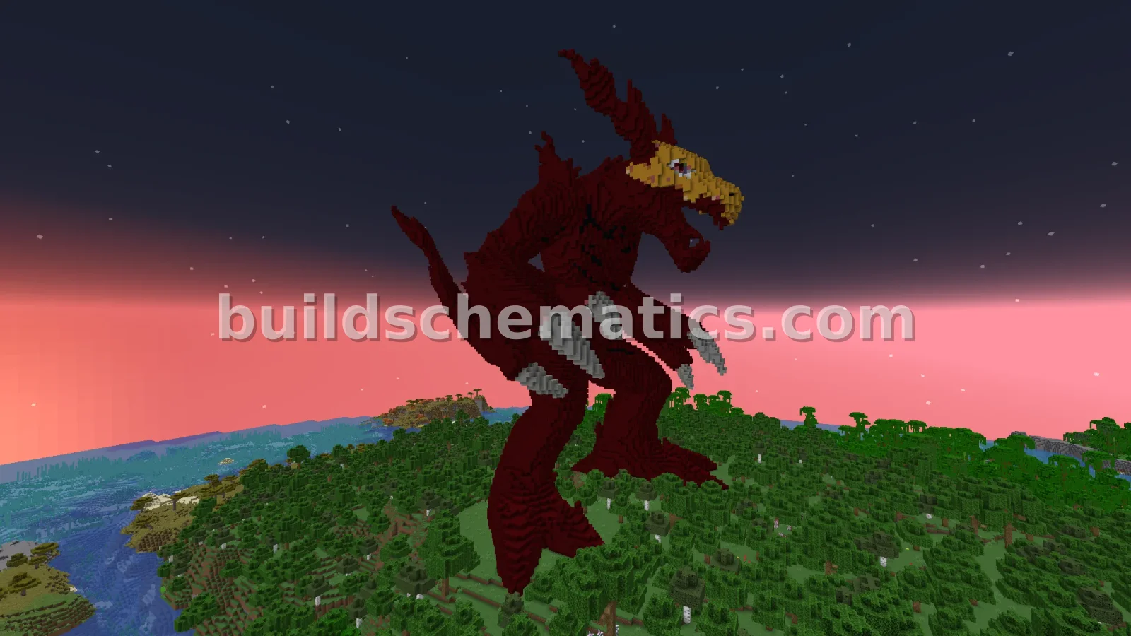 DarkLizardmon Statue — view 3