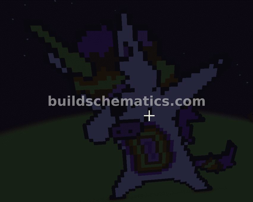 Dabbing Unicorn Pixel Art
