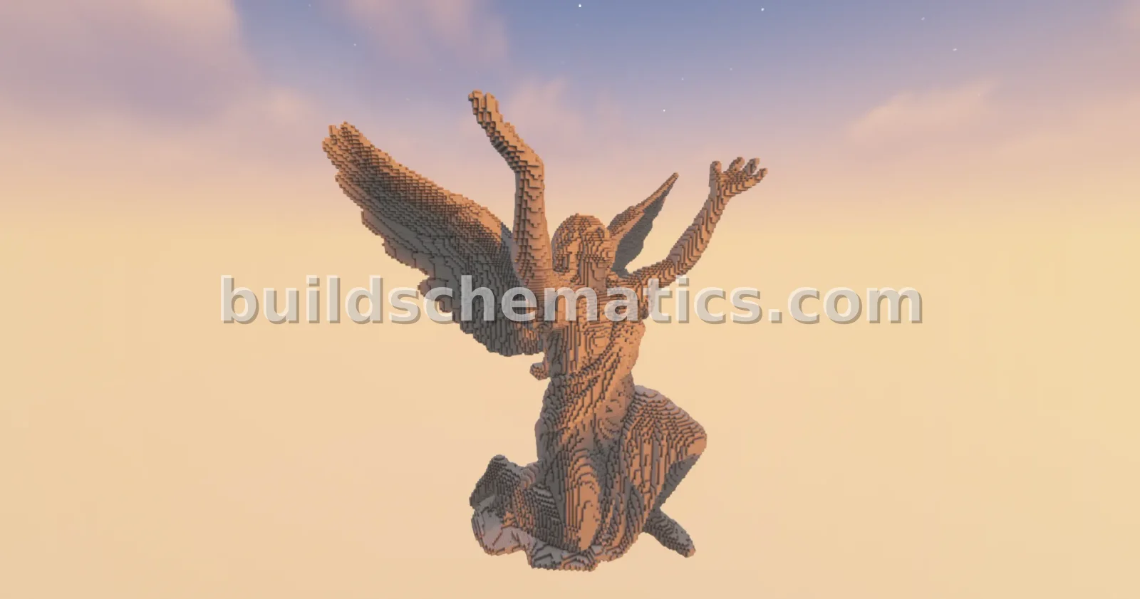 Worshiping Angel Statue