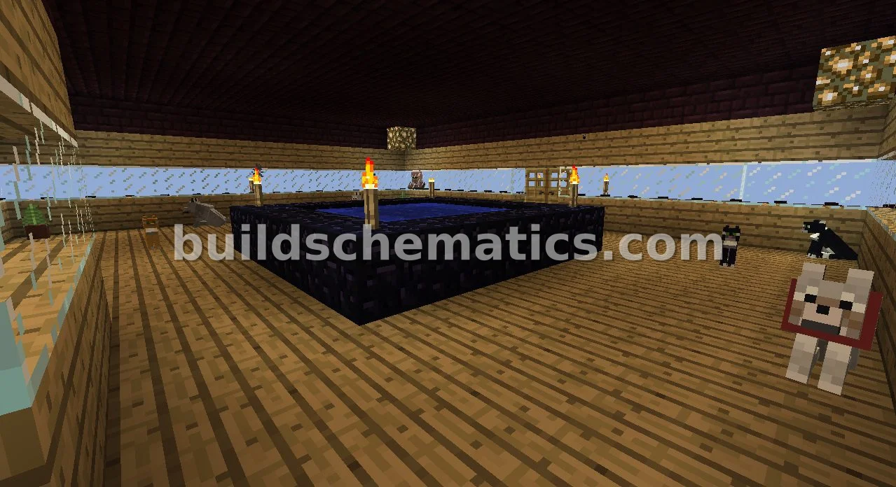 Tiered Pool House with Water Lifts — view 3