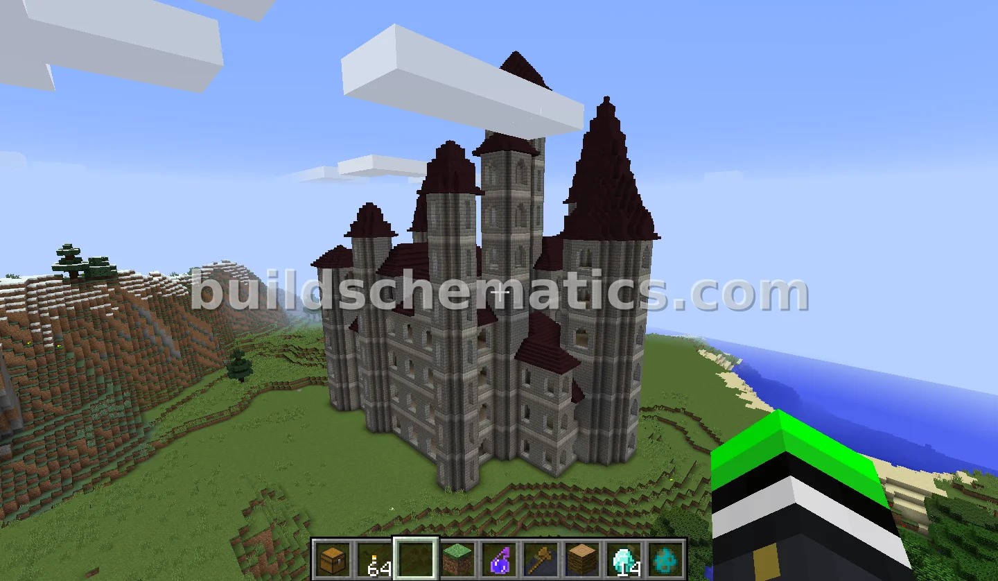 Medieval Castle with Safety Windows — view 2