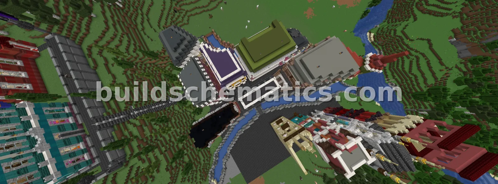 Part of the City Minecraft Build — view 4