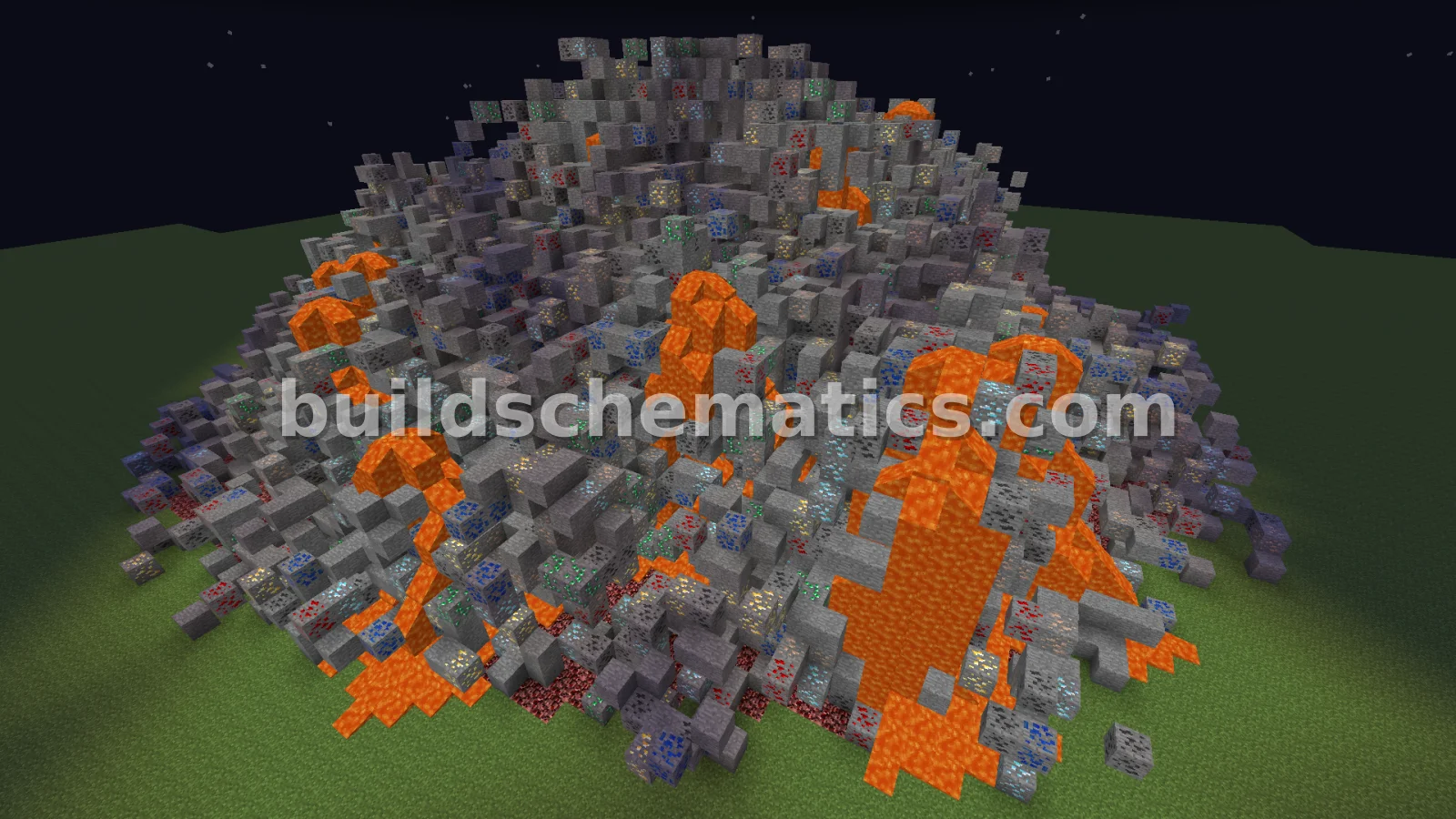 Ore Vein Mountain - Large Build