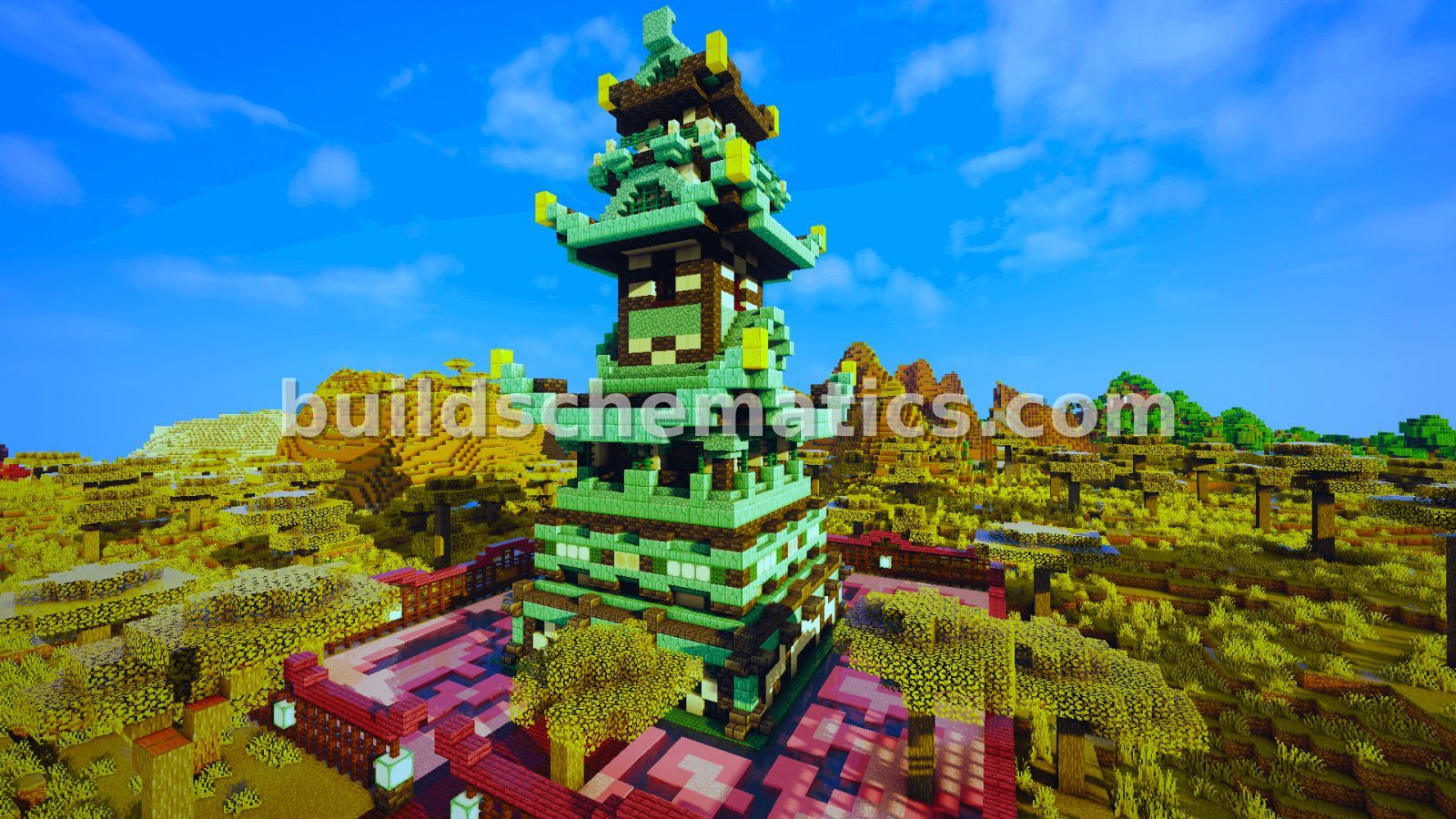 Asian Style Temple Structure