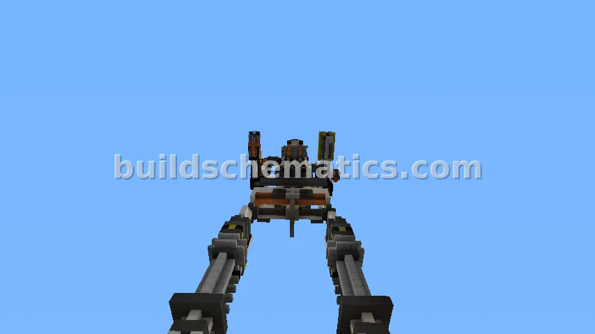 Large Redstone Mech Robot — view 3
